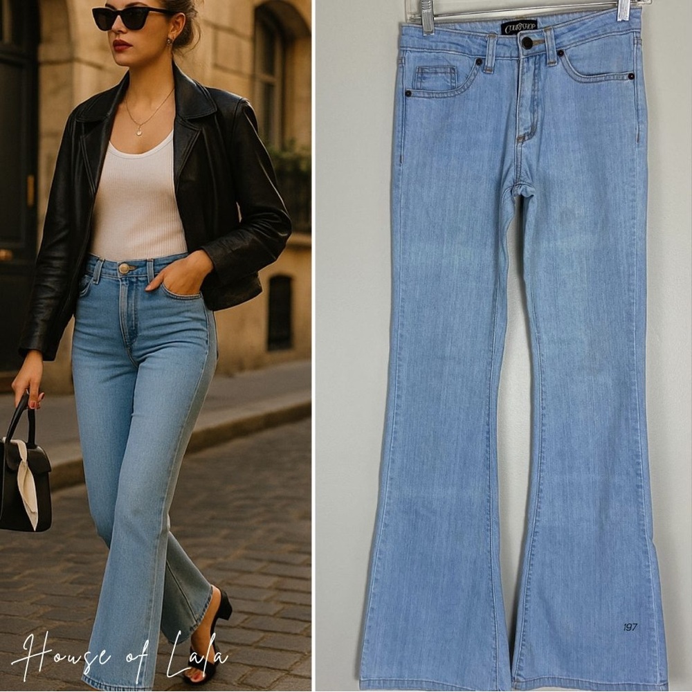 Light Blue Flared Women Jeans
